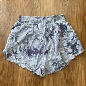 Hurley purple tie dye shorts